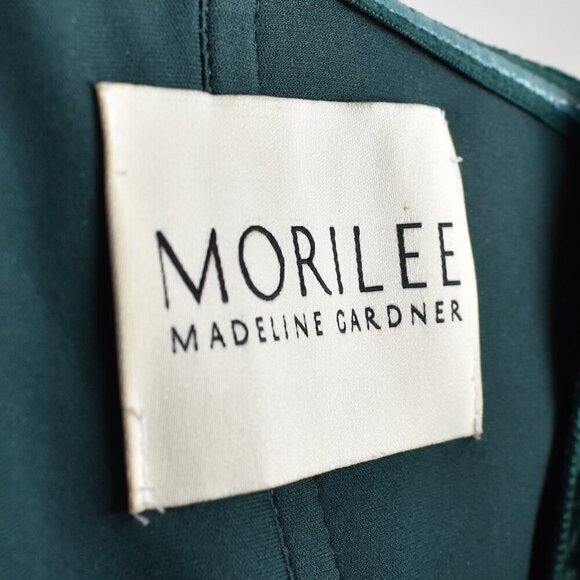 Mori Lee Strapless Floral Velvet Bridesmaid Dress - 8/10 - Picture 8 of 11